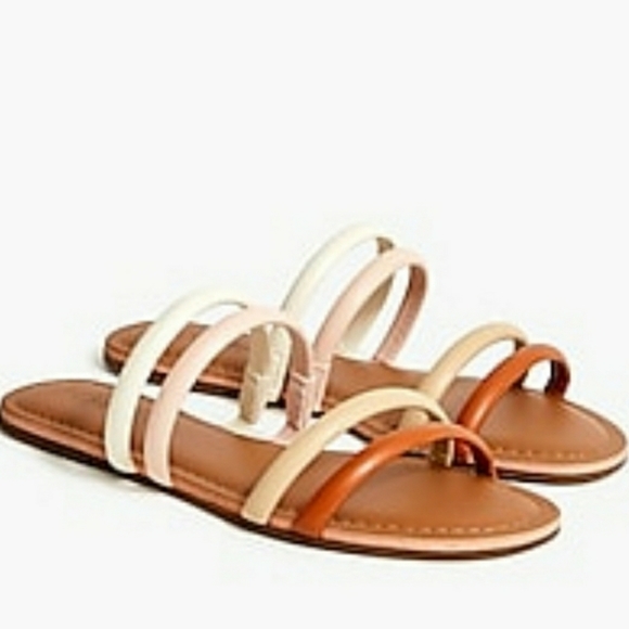 J. Crew Factory Strappy Slide Sandal sz 10 - Picture 2 of 8